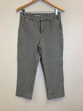 Old Navy Black & White Pixie Style Crop Trousers